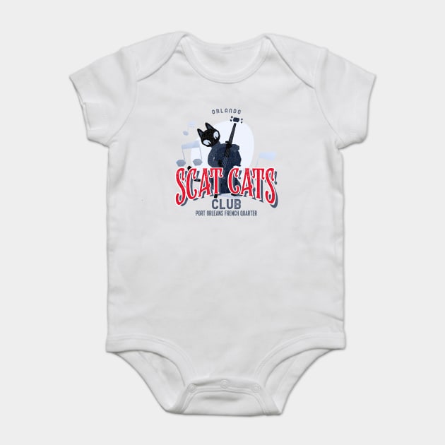 Scat Cats Club Port Orleans French Quarter Resort Orlando Baby Bodysuit by Joaddo